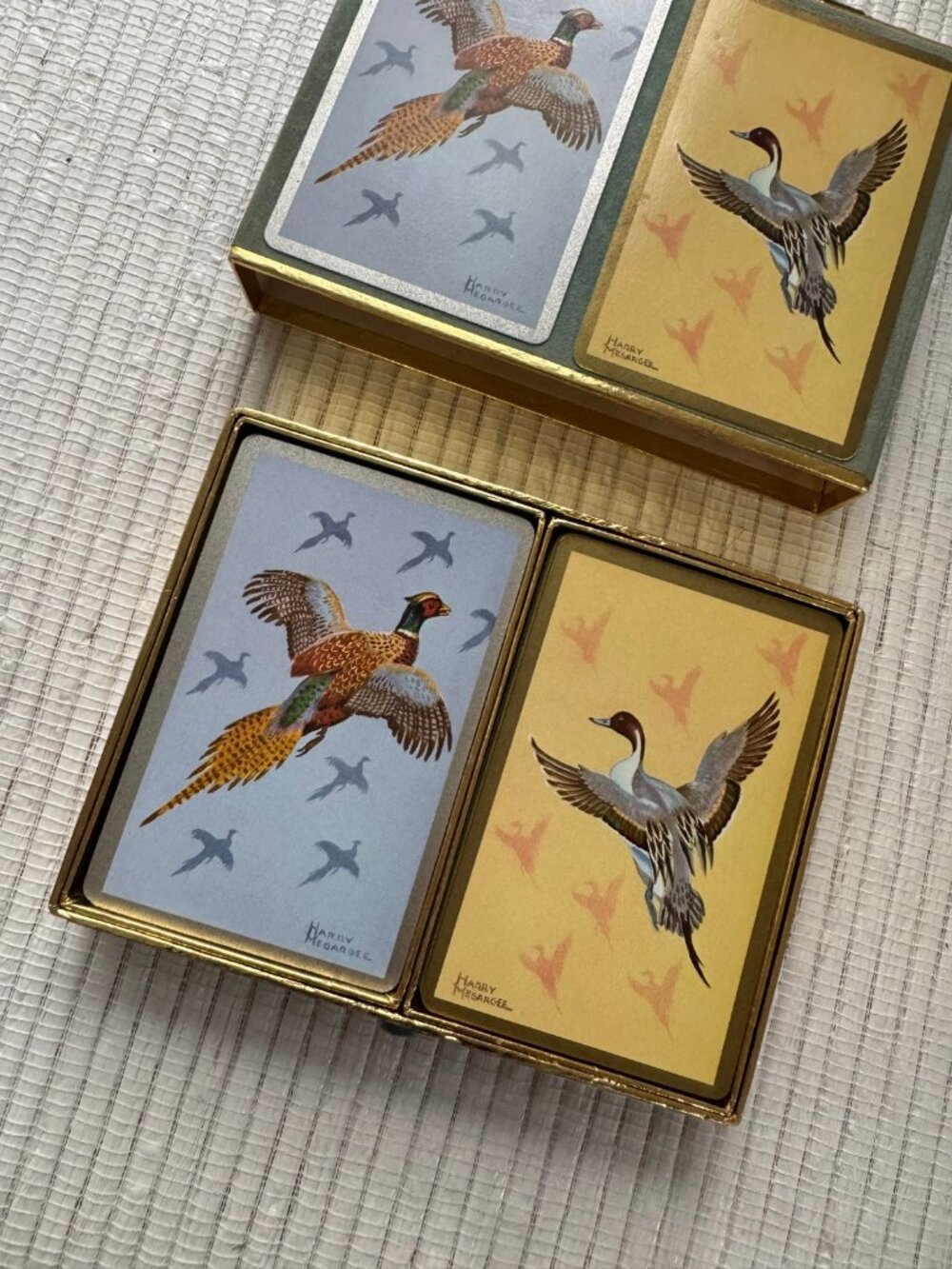 Vintage Harry Megargee Card Set | Pheasant & Duck Backs